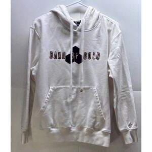 BSN Sports Fleece Collection Band of Gold Hoodie White Graphic Pullover XL Women